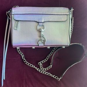 Rebecca Minkoff Iridescent Multicolor Mini Mac Crossbody Purse / Clutch